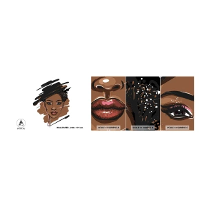 Fototapeta Próbka Samoprzylepna Deluxe Sticker - Słodka jak czekolada - Kobieta, Moda, Portret Kobiety - 100x30 cm