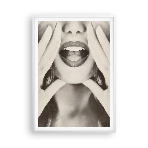 Plakat w białej ramie - Już idę! - 70x100 cm
