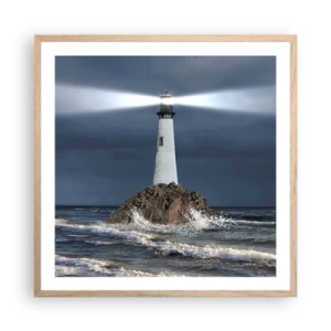 Plakat w ramie jasny dąb - Tu…tu…tutaj! - 60x60 cm