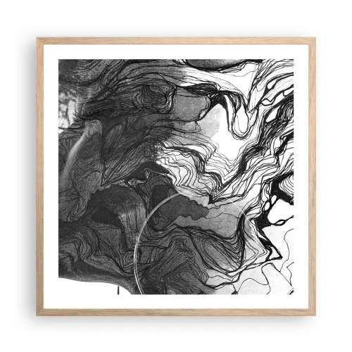 Plakat w ramie jasny dąb - Zaplątana w marzeniach - 60x60 cm