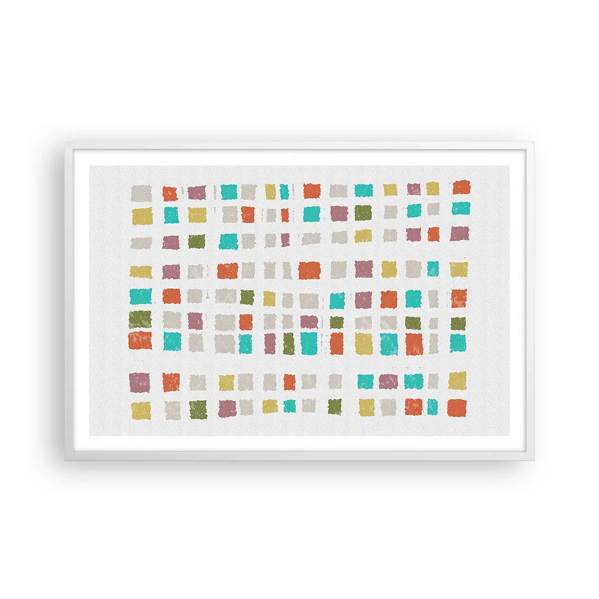 Plakat w białej ramie - Nieznana gra - 91x61 cm