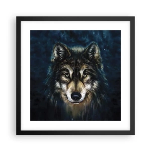 Plakat w czarnej ramie - Alfa? I omega - 40x40 cm