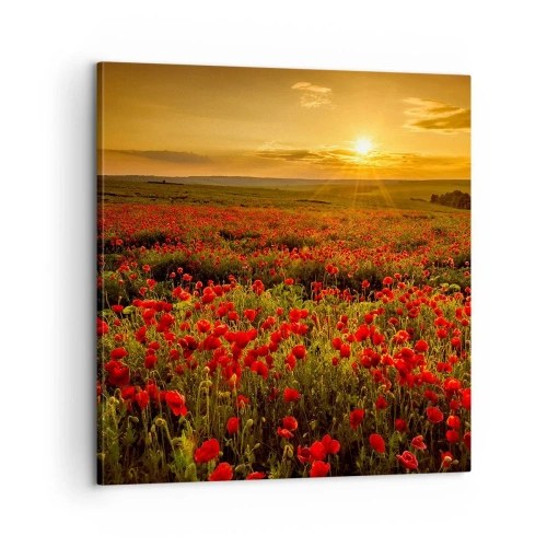 Obraz na płótnie - Wśród fali łąk szumiących, wśród kwiatów powodzi - 60x60 cm