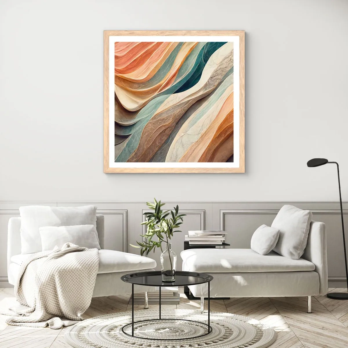 Plakat w ramie jasny dąb - Chwila przed zmianą - 30x30 cm