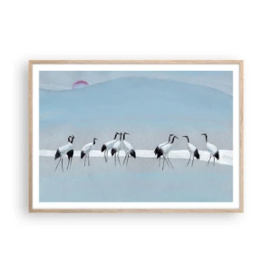 Plakat w ramie jasny dąb - Po gorącym dniu - 100x70 cm