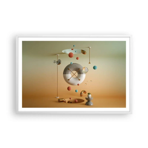 Plakat w białej ramie - Wszystko się zdarzyć może - 91x61 cm