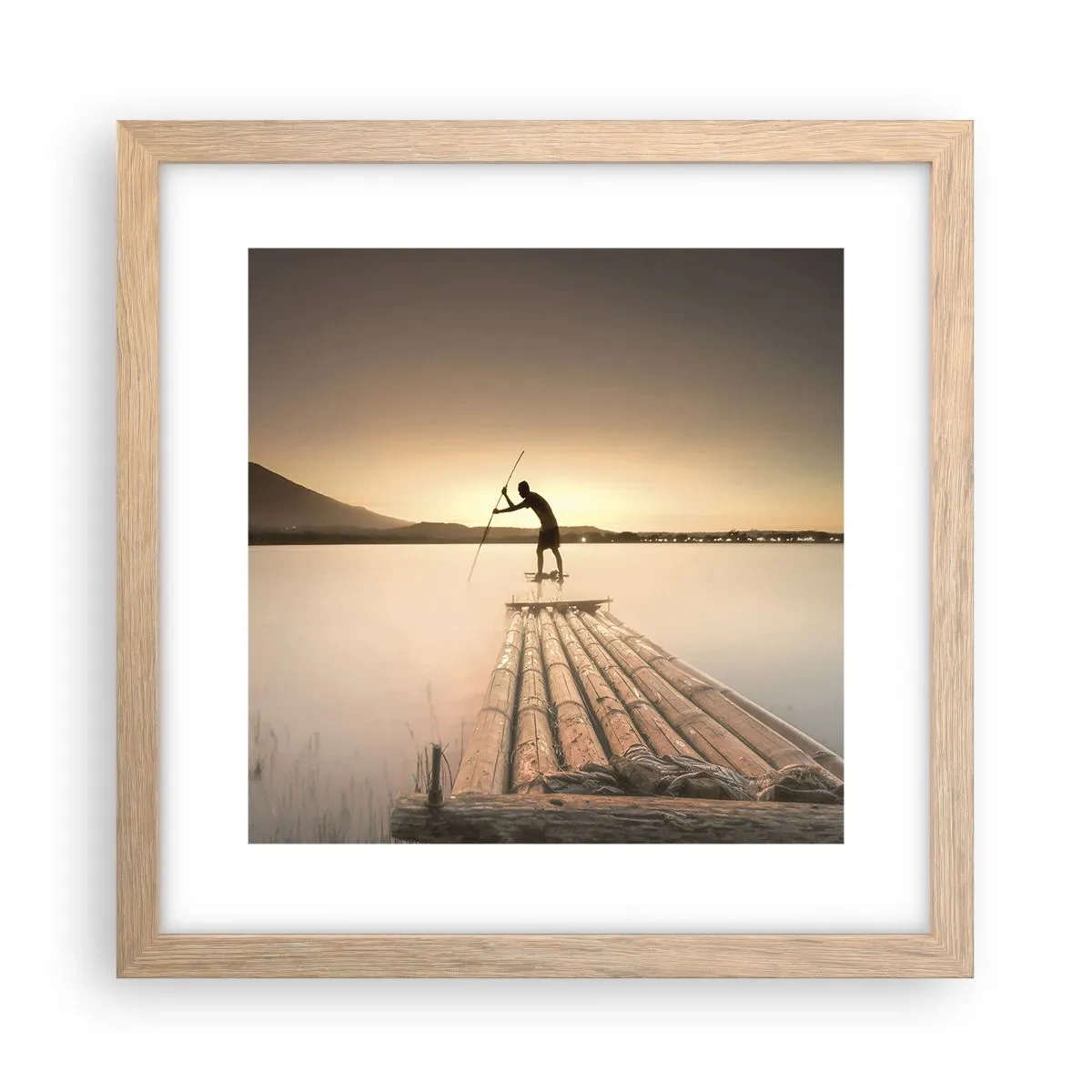 Plakat w ramie jasny dąb - Przed spoczynkiem - 30x30 cm