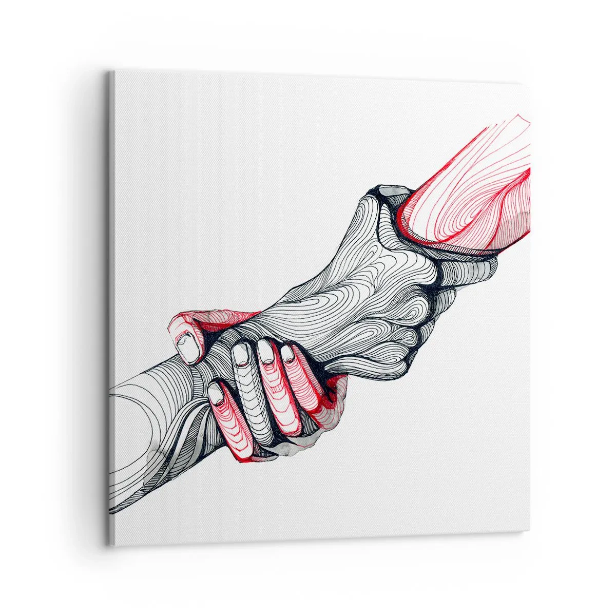 Obraz na płótnie - Jesteś w dobrych rękach - 60x60 cm