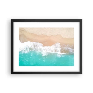 Plakat w czarnej ramie - Pieszczotliwy dotyk - 40x30 cm