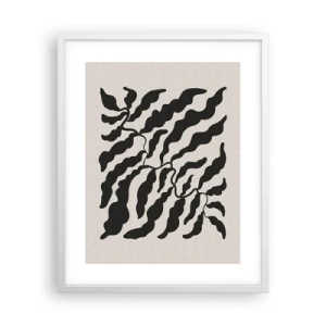 Plakat w białej ramie - Natura kwadratu - 40x50 cm