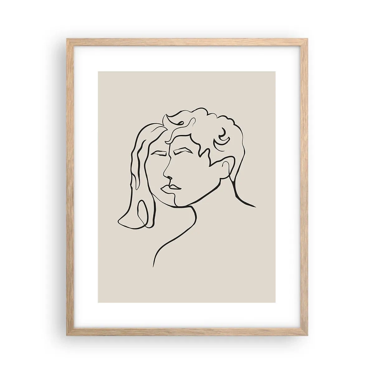 Plakat w ramie jasny dąb - I stała się jedność - 40x50 cm