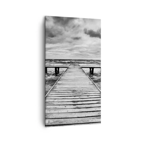 Obraz na płótnie - Czekam na wiatr, co rozgoni… - 45x80 cm