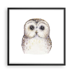 Plakat w czarnej ramie - Spójrz mi w oczy - 50x50 cm