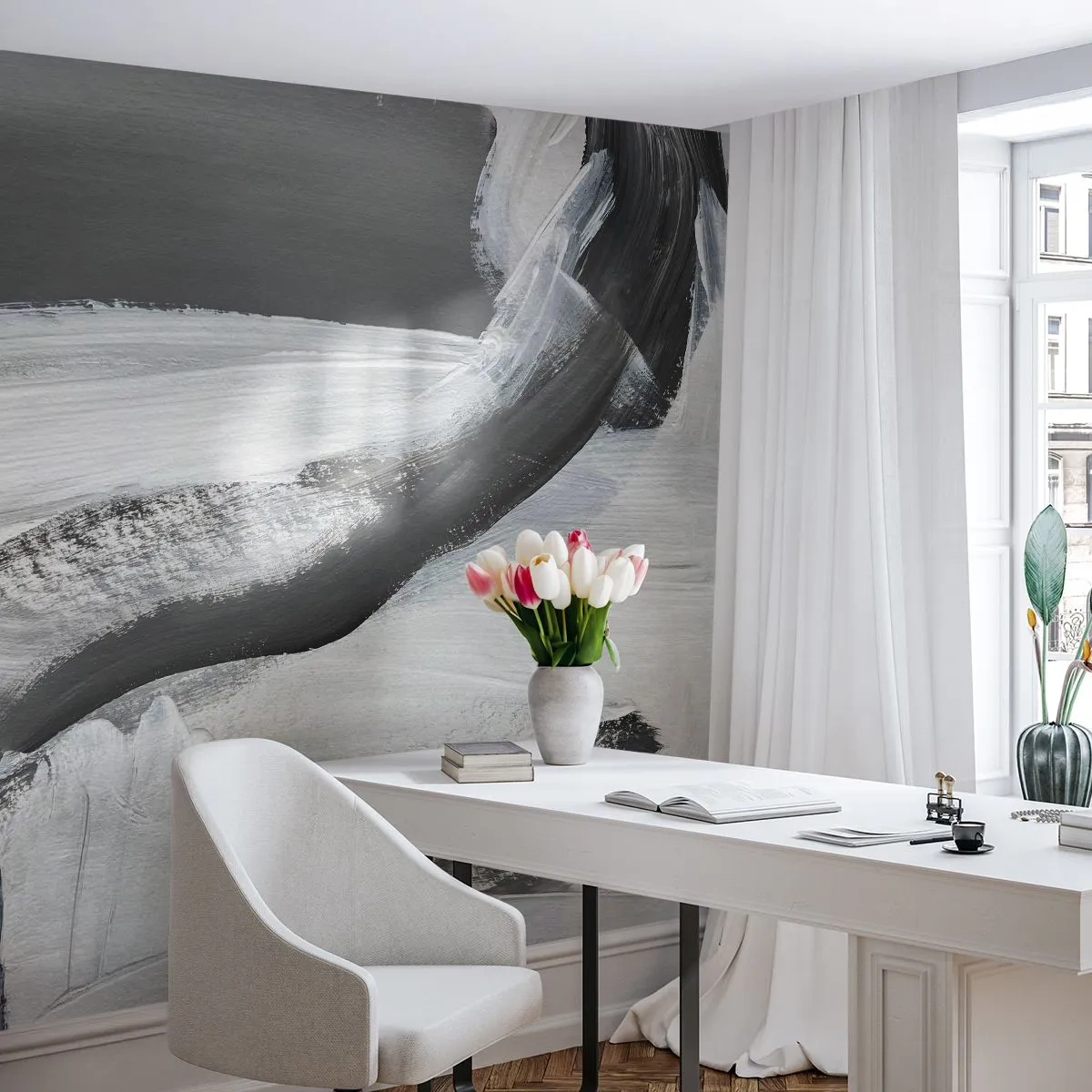 Fototapeta Premium Canvas - Zdecydowanym ruchem - Sztuka, Farba, Mazańce - 450x315 cm
