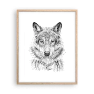 Plakat w ramie jasny dąb - Urodzony przywódca - 40x50 cm