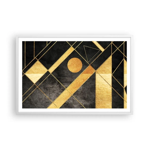 Plakat w białej ramie - Słońce pustyni - 91x61 cm