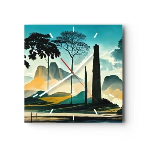 Zegar ścienny - Wciąż wyżej i wyżej - 40x40 cm