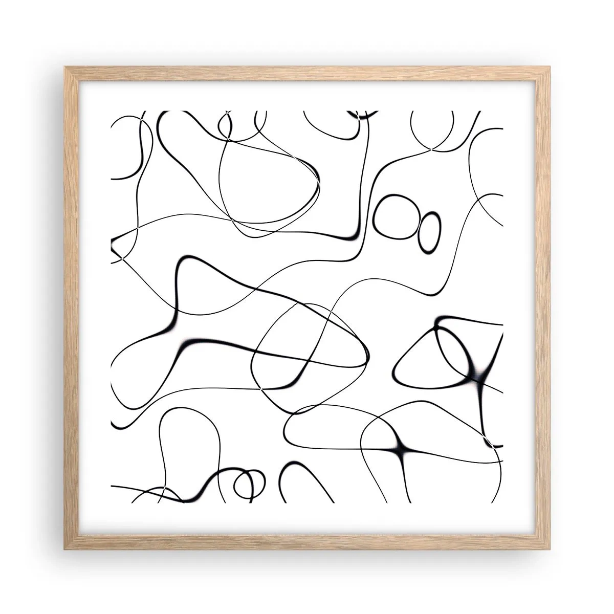 Plakat w ramie jasny dąb - Ścieżki życia, koleje losu - 50x50 cm
