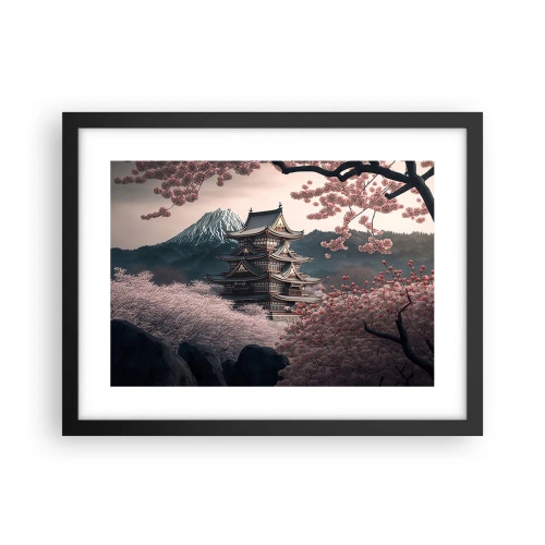 Plakat w czarnej ramie - Kraj kwitnącej wiśni - 40x30 cm