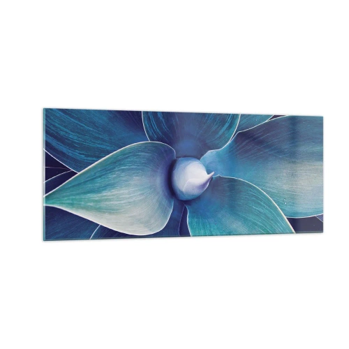 Obraz na szkle - Zbłękitniały od nieba - 100x40 cm