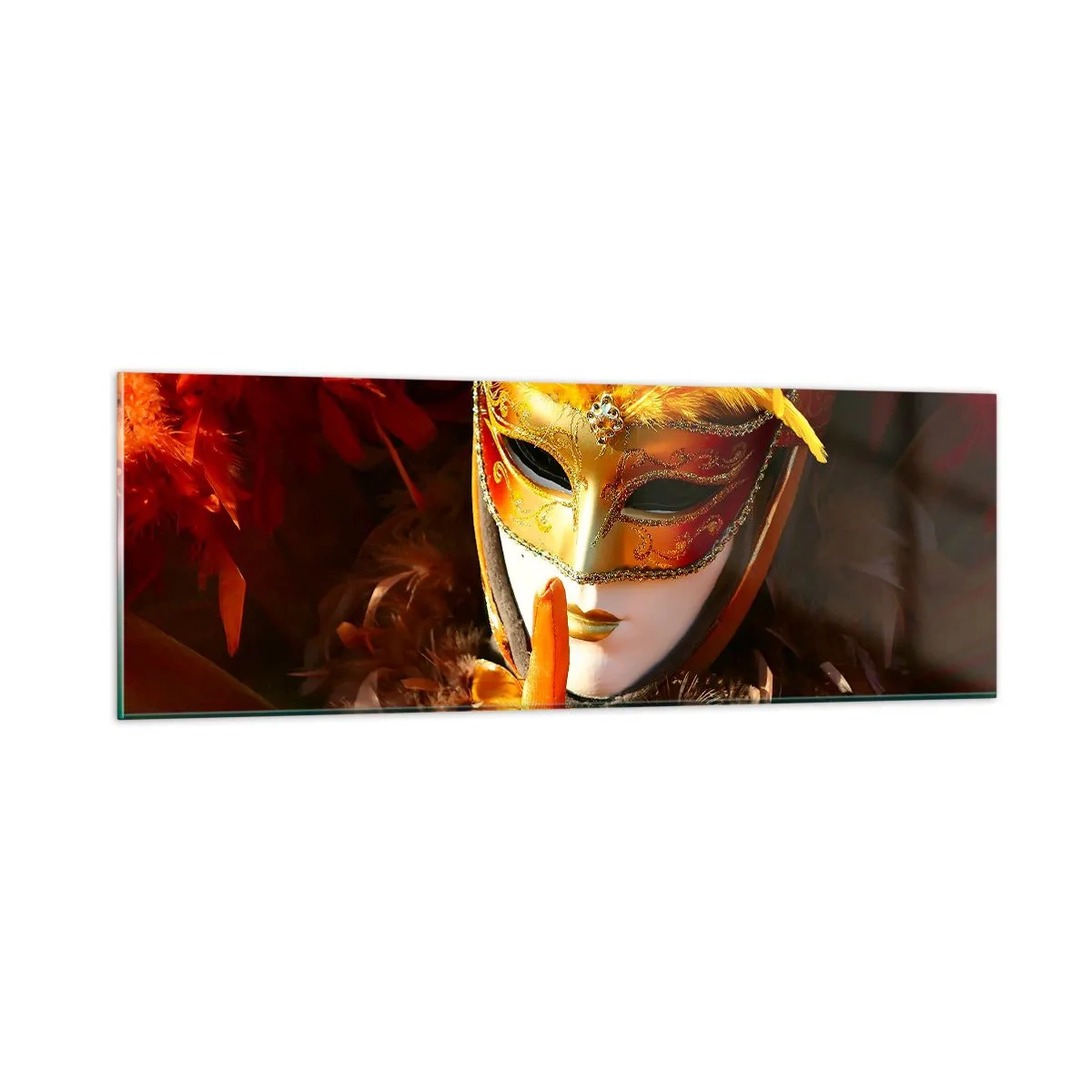 Obraz na szkle - Tajemnica to część gry - 90x30 cm