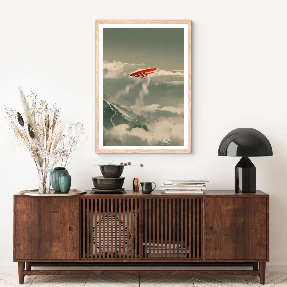 Plakat w ramie jasny dąb - Nieustraszony pionier - 61x91 cm