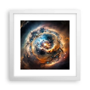 Plakat w białej ramie - Początek - 30x30 cm