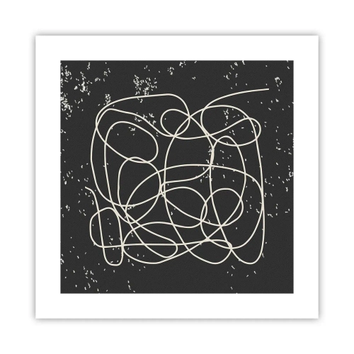 Plakat - Błądzenie myśli - 40x40 cm