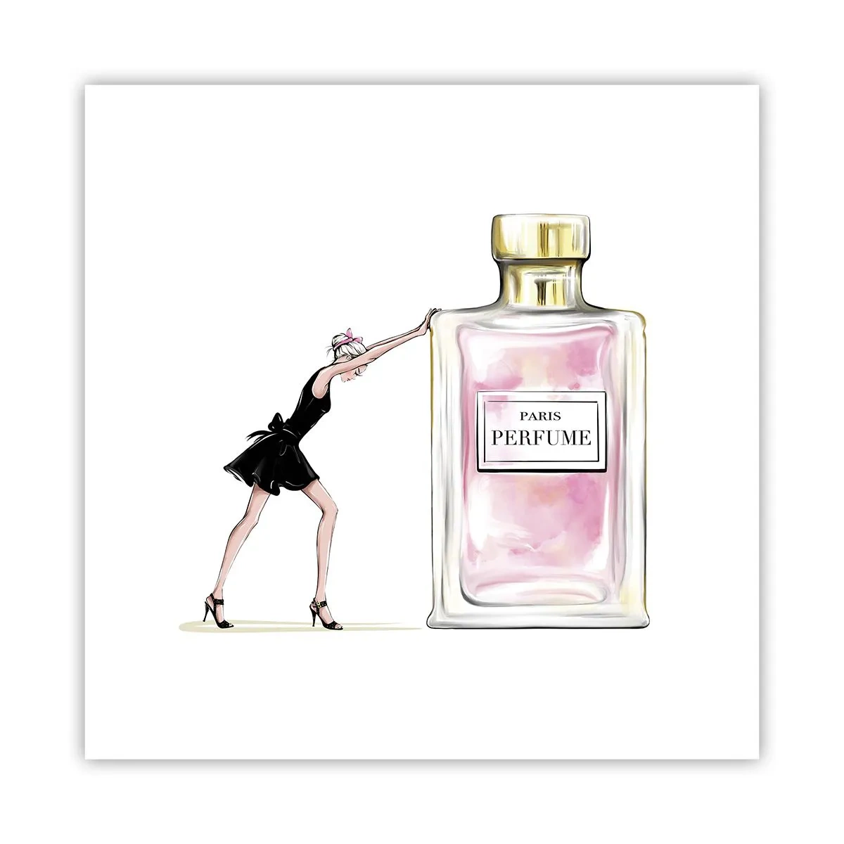 Plakat - Esencja kobiecości - 30x30 cm