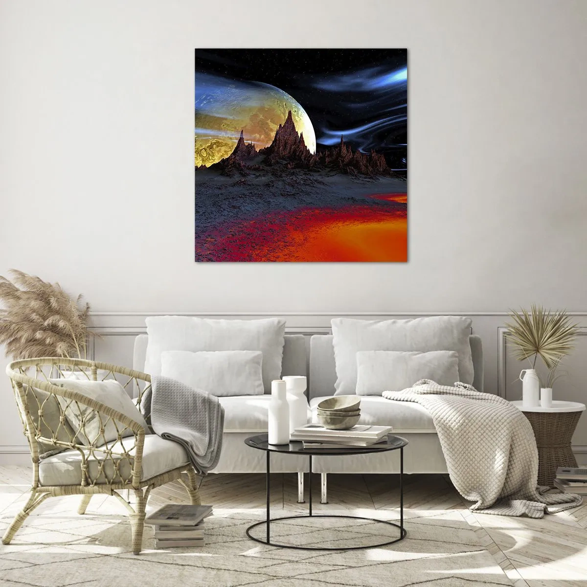 Obraz na szkle - Nieznany świat - 70x70 cm