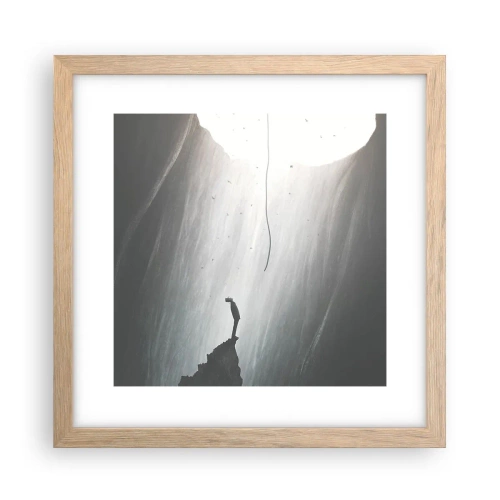 Plakat w ramie jasny dąb - Zawsze jest jakieś wyjście - 30x30 cm