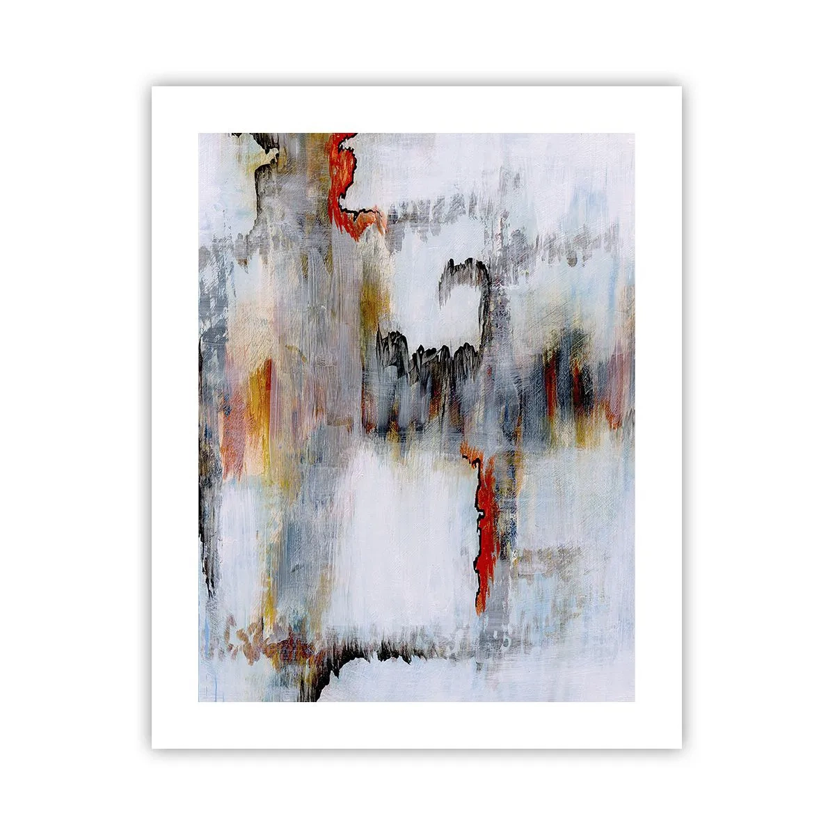 Plakat - Patykiem na wodzie - 40x50 cm