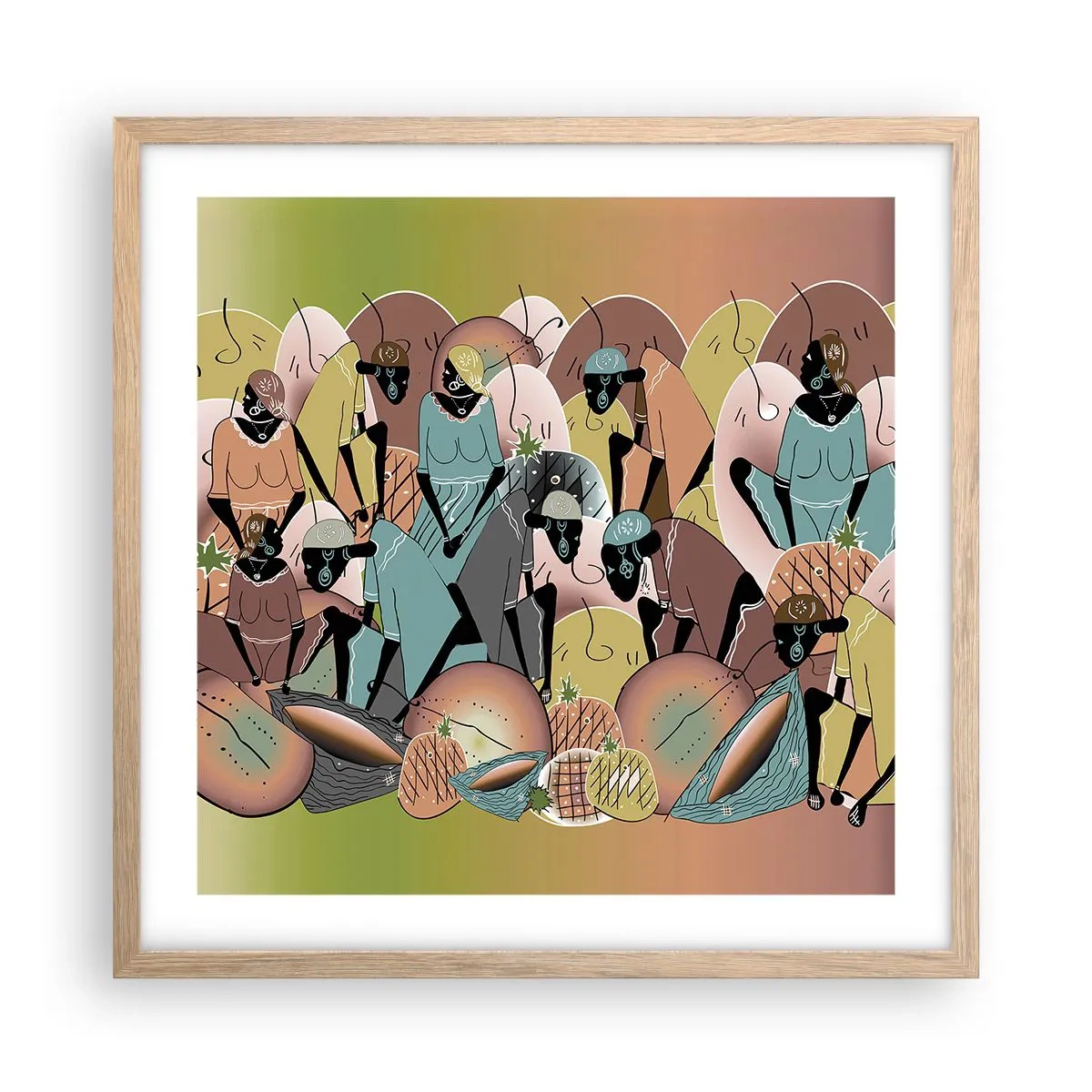 Plakat w ramie jasny dąb - Nadchodzi wielkie święto - 50x50 cm