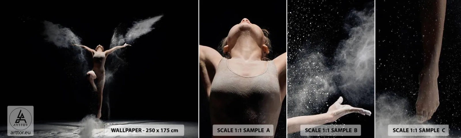 Fototapeta Próbka Samoprzylepna Deluxe Sticker - Elfy istnieją - Abstrakcja, Tancerka, Gimnastyczka - 100x30 cm