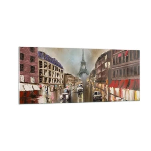 Obraz na szkle - Liczy się tylko ona - 100x40 cm