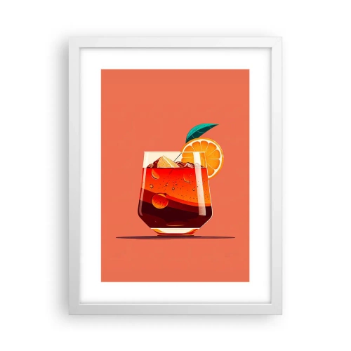 Plakat w białej ramie - Letnie orzeźwienie - 30x40 cm