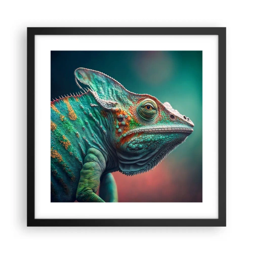 Plakat w czarnej ramie - Widzisz mnie? Niedobrze… - 40x40 cm