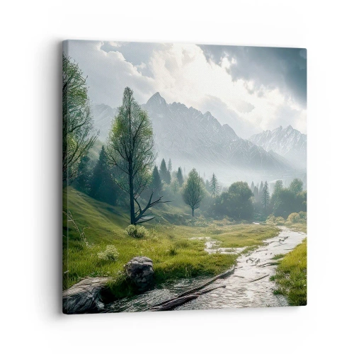 Obraz na płótnie - Tam i z powrotem - 30x30 cm