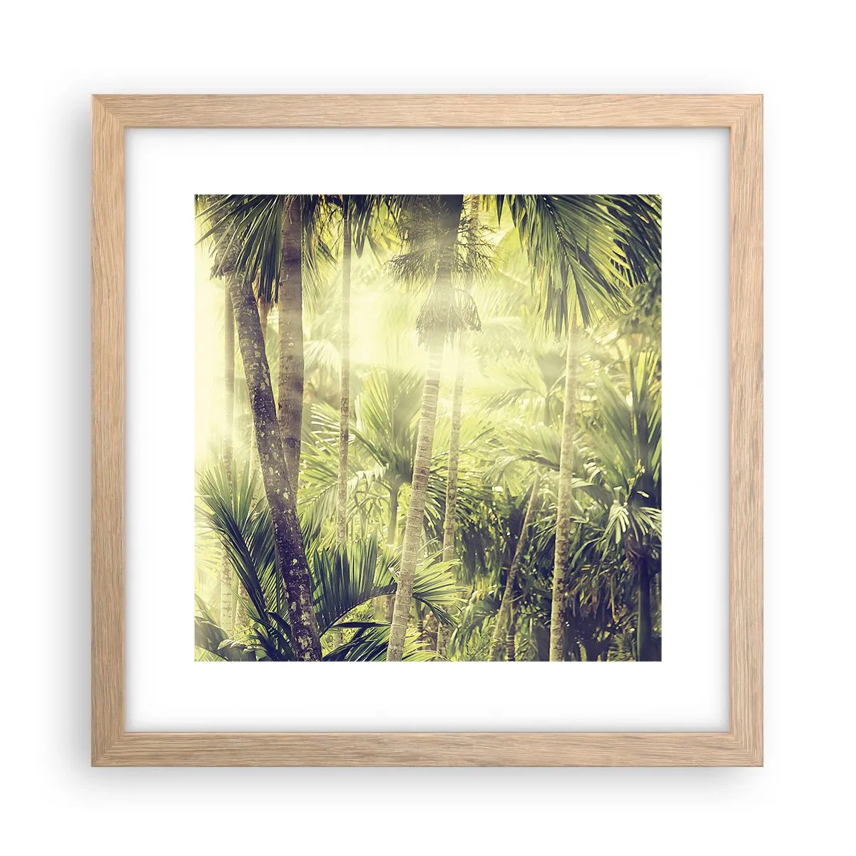 Plakat w ramie jasny dąb - W zielonym żarze - 30x30 cm