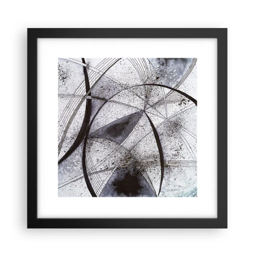 Plakat w czarnej ramie - Futurystyczna fantazja - 30x30 cm
