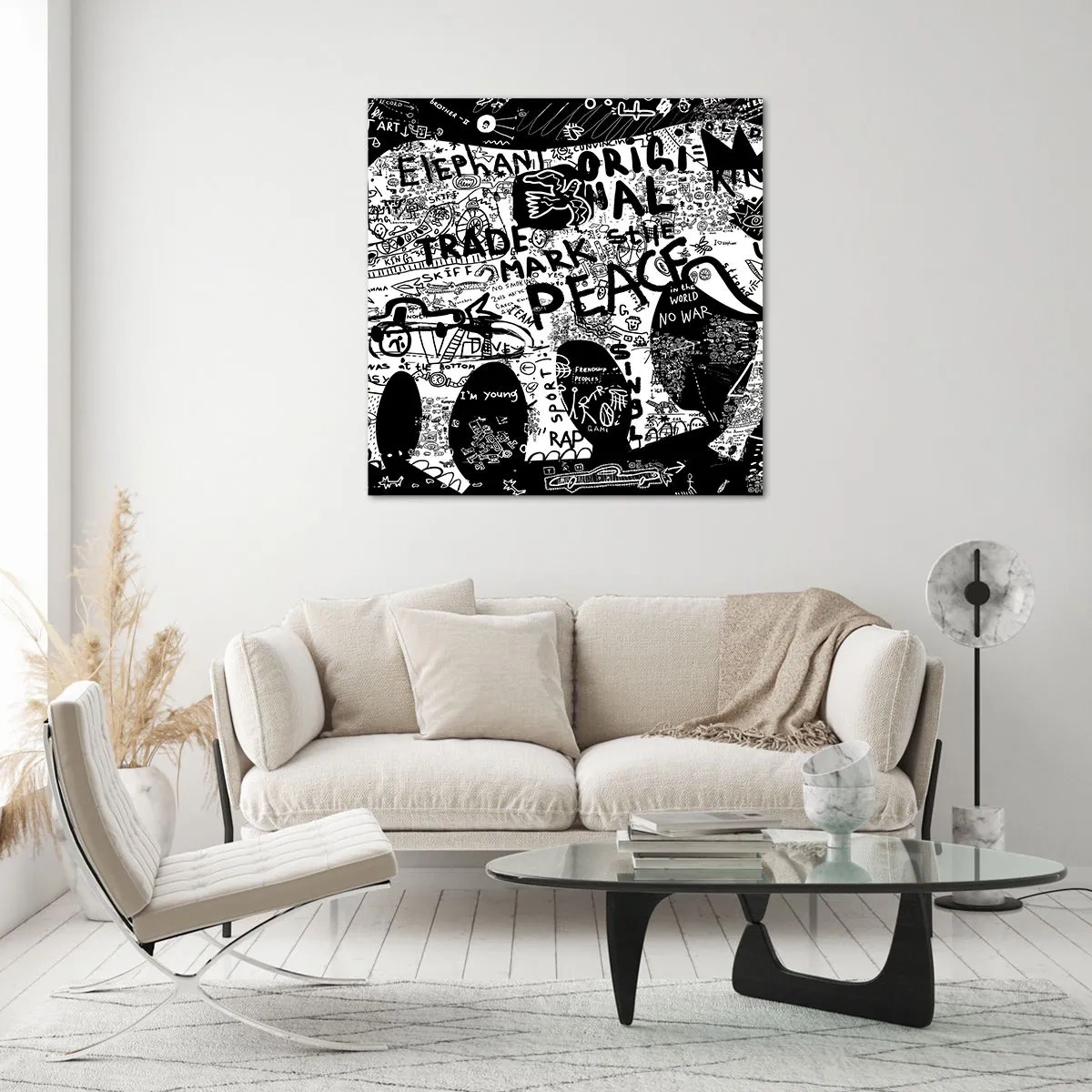 Obraz na szkle - Bogaty świat ulicy - 60x60 cm