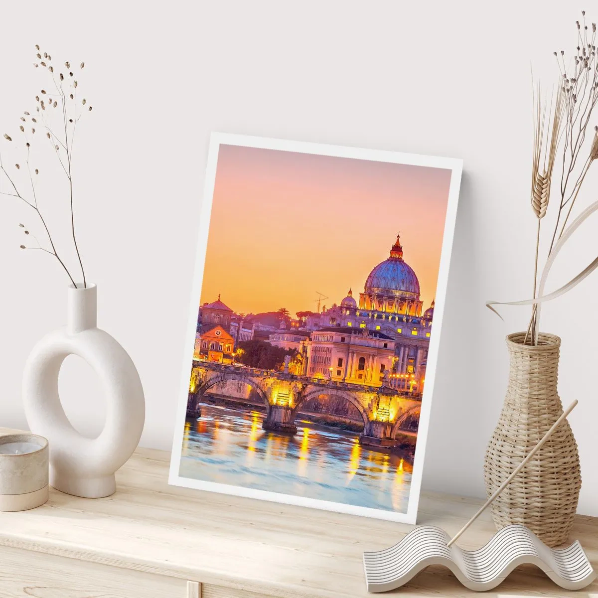 Plakat - Zmierzch nad Wiecznym Miastem - 40x50 cm