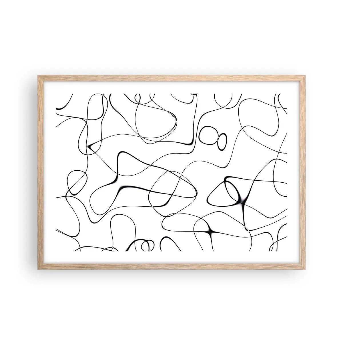 Plakat w ramie jasny dąb - Ścieżki życia, koleje losu - 70x50 cm