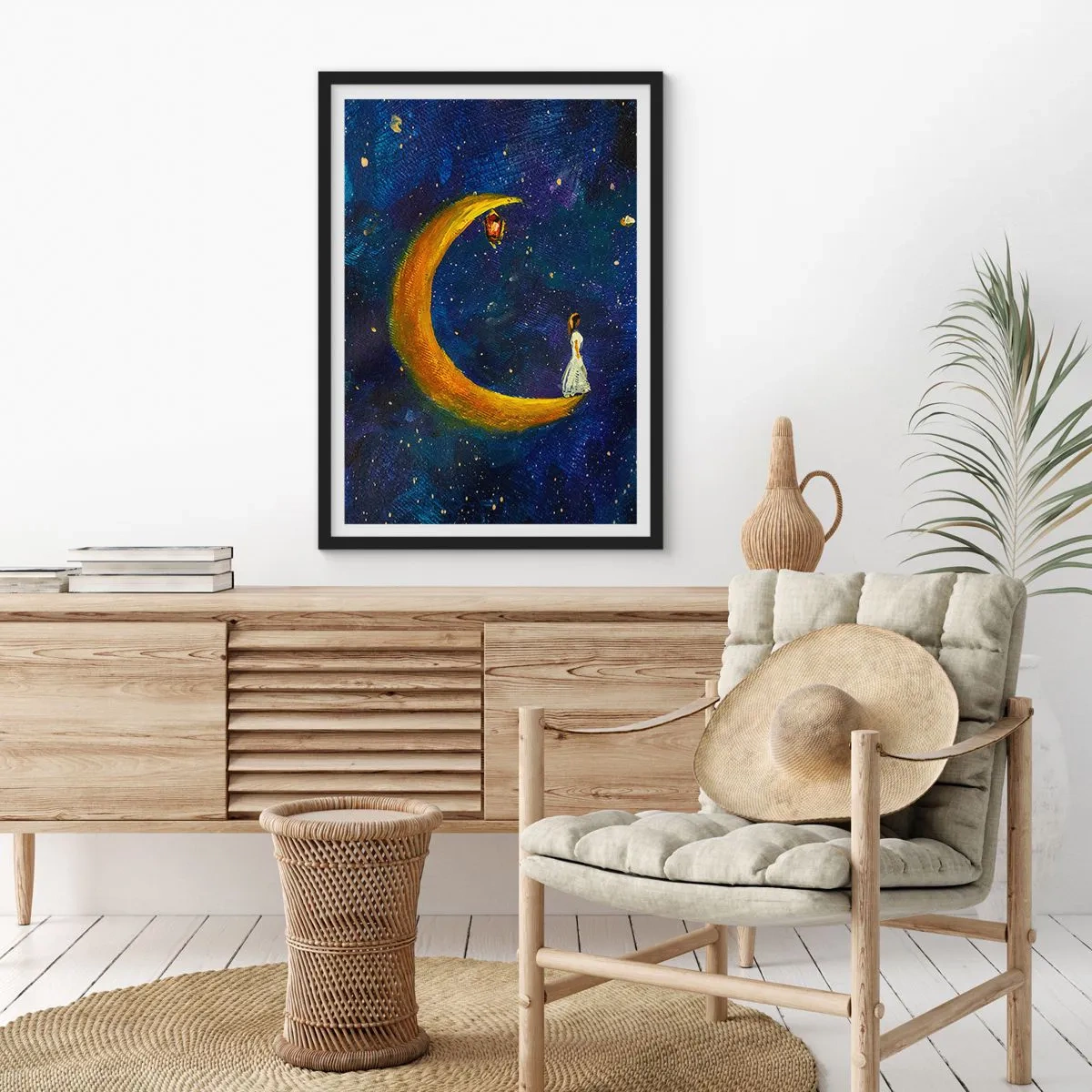 Plakat w czarnej ramie - Wołanie świata - 70x100 cm