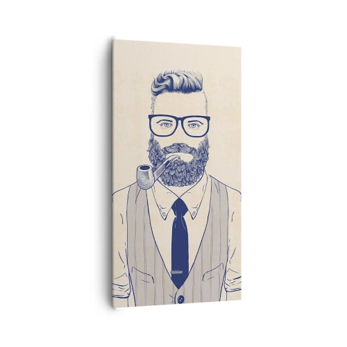 Obraz na płótnie - Pogodny, męski i modny - 65x120 cm