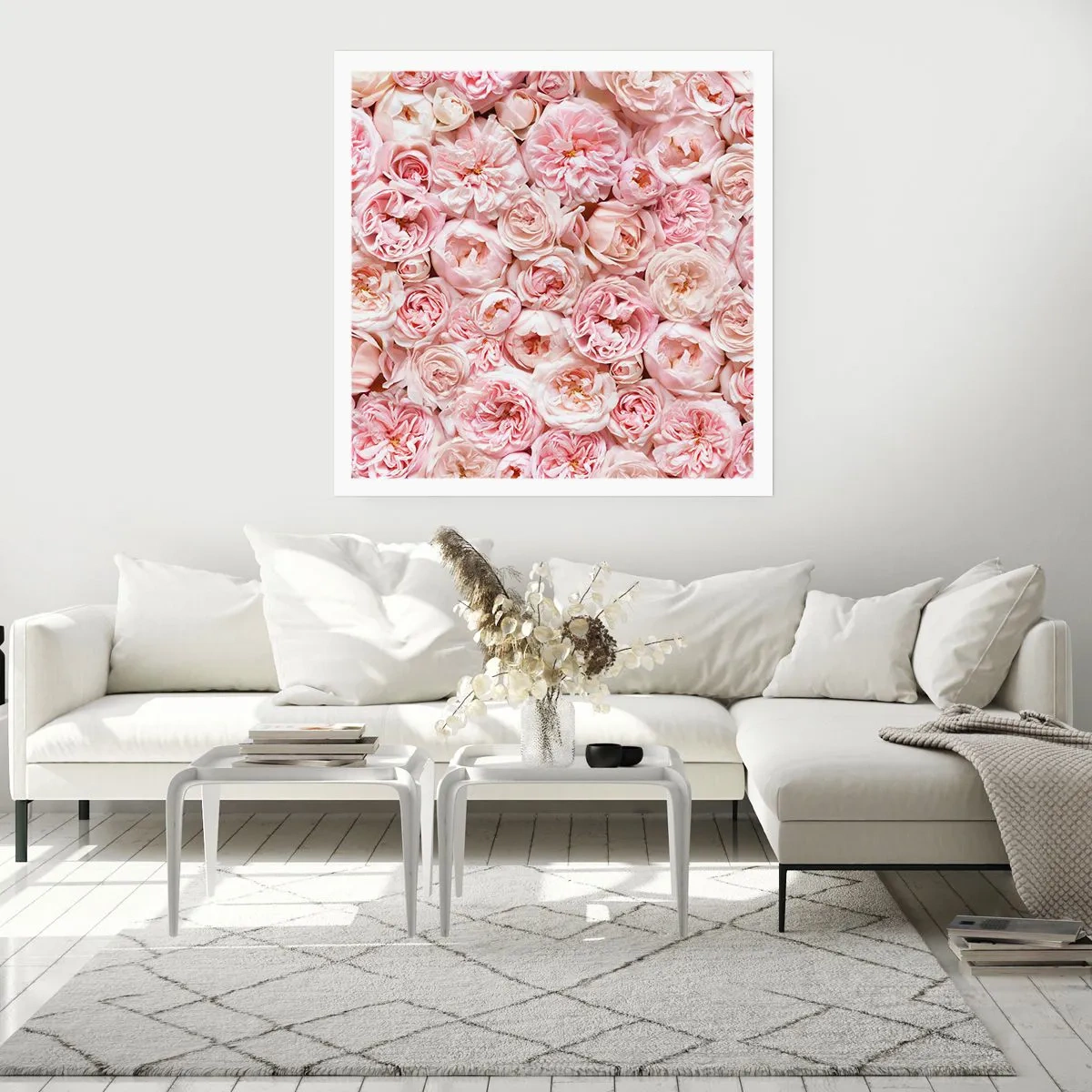 Plakat - Usłane różami - 60x60 cm