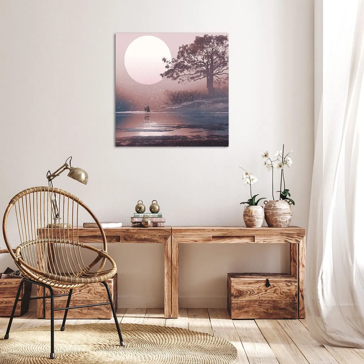 Obraz na płótnie - Nocne dziwy - 60x60 cm