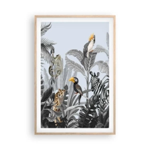 Plakat w ramie jasny dąb - Afrykańska bajka - 61x91 cm