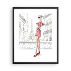 Plakat w czarnej ramie - Sztuka mody - 40x50 cm