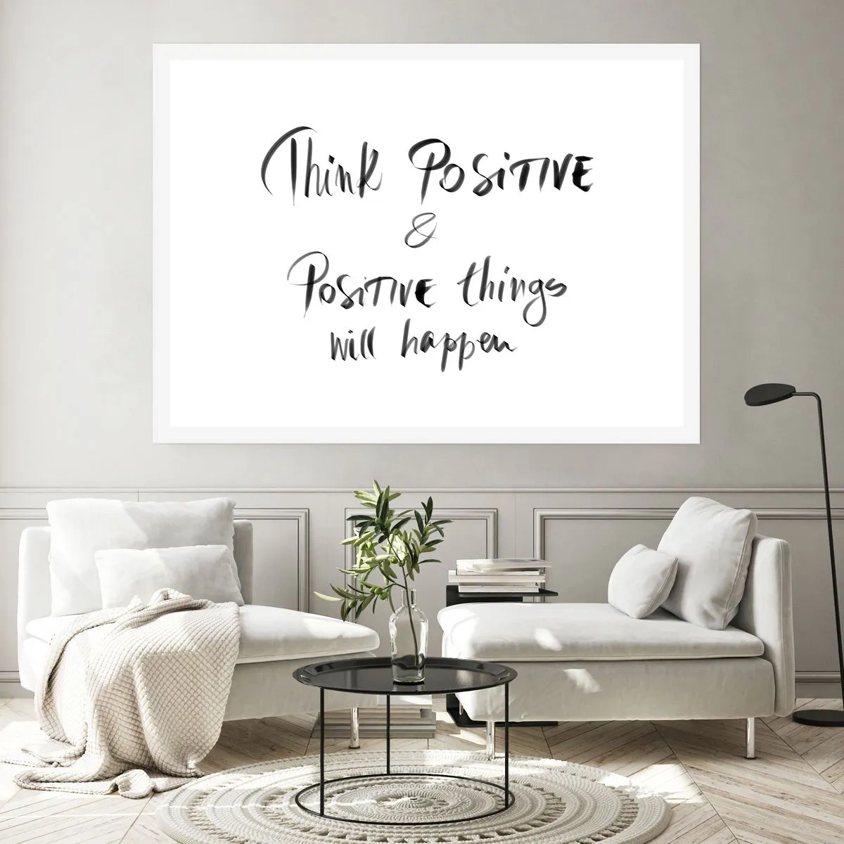 Plakat - Inspirujący napis w czerni na białym tle - 100x70cm - Jak żyć? - Nowoczesna dekoracja ścienna do salonu i sypialni ARTTOR